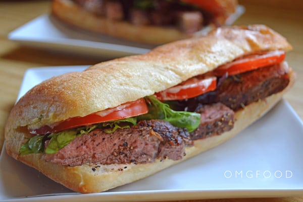 Steak Sandwich w/ Lemon Basil Mayo