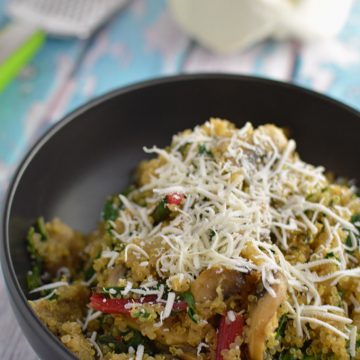 Swiss Chard and Mushroom Quinoa