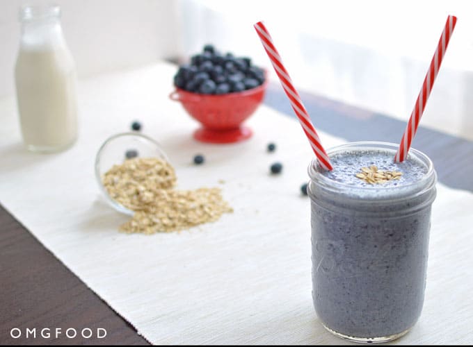 Blueberry Oatmeal Smoothie