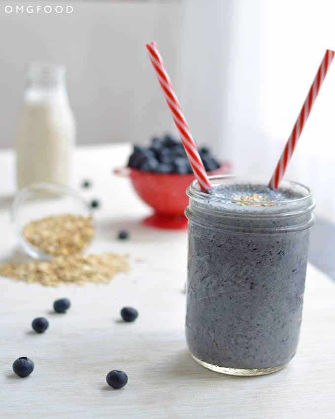 Blueberry Oatmeal Smoothie