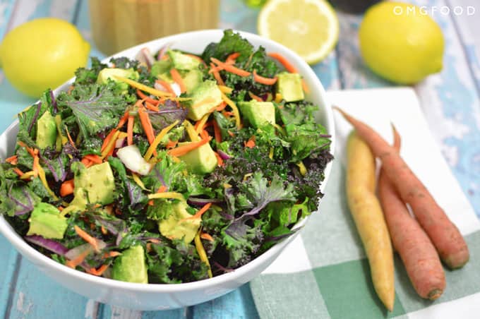 Kale and Avocado Salad | omgfood.com