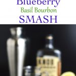 The combination of bourbon, blueberries, basil, maple syrup, and lemon makes this cocktail super smooth and delicious! | omgfood.com