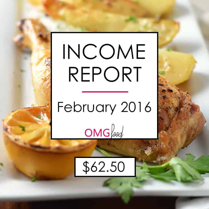 Traffic and Income Report - January 2016 | omgfood.com