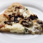 Puff Pastry Pizza with Caramelized Onions, Mushrooms, and Mascarpone