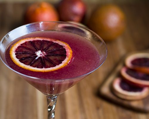 Blood Orange Ginger Martini | omgfood.com