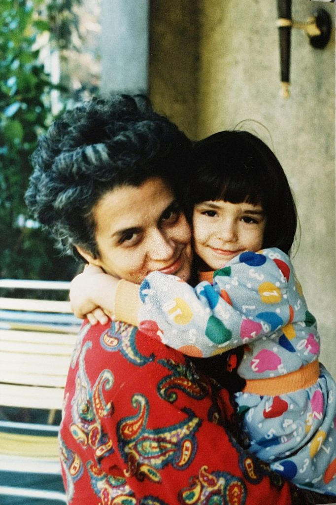 Me hugging my mom when I was a young child. | omgfood.com