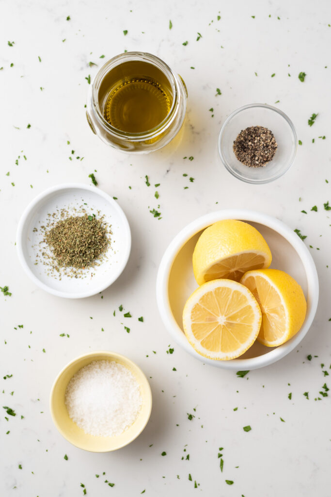 Ingredients for ladolemono.